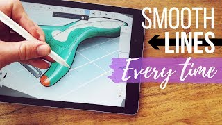 Draw Smooth Lines INSTANTLY  Sketchbook Pro [upl. by Zilvia467]