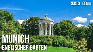 Englischer Garten Park Munich  🇩🇪 Germany 4K HDR Walking Tour [upl. by Danette]