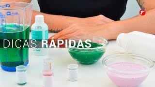 DICAS RÁPIDAS  Como fazer Slime [upl. by Ahsilak]