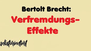 Bertolt Brechts Verfremdungseffekte Der gute Mensch von Sezuan  Deutsch Abitur 2019  2020 [upl. by Asiruam]