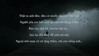 Lyrics Thất Tình Trịnh Đình Quang [upl. by Richelle]