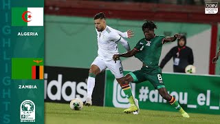 Algeria 50 Zambia  HIGHLIGHTS amp GOAL  111419 [upl. by Ahsikan]