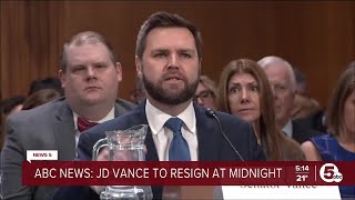 JD Vance announces hes resigning from Senate [upl. by Ernie]