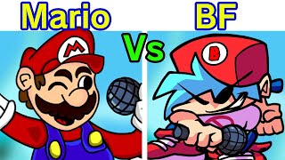 Friday Night Funkin  VS Mario FULL WEEK  Cutscenes Combo FNF ModHard Perfect Mario [upl. by Pulchia625]