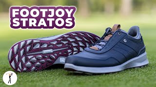 FootJoy Stratos Golf Shoe Review [upl. by Alyekahs]