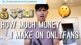 How Much Money I Make on Onlyfans as a GuyGay Creator 2021 [upl. by Florinda196]