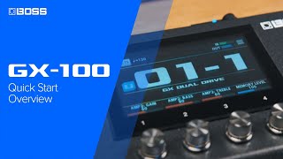 BOSS GX100  Quick Start  Overview [upl. by Sherj]