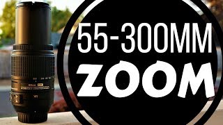 AFS DX NIKKOR 55300mm f4556G ED VR Lens Review  Nikon D7500  Zoom Lens  Hands On Overview [upl. by Enila530]