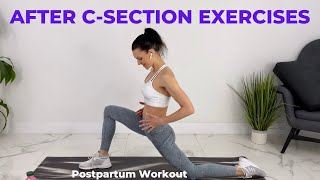 After C Section Exercise  FullBody Postpartum Workout  C Section Recovery Workout [upl. by Hillary]