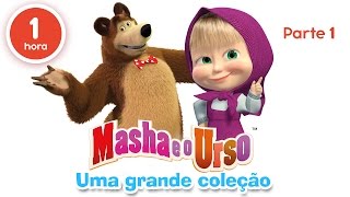 Masha eo Urso – Uma grande coleção de desenhos animados Parte 1 60 minutos [upl. by Teeter]