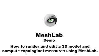 How to Use MeshLab [upl. by Dirk701]