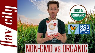 Organic vs NonGMO Food  Whats The Difference amp Which Is Better [upl. by Yrhcaz]