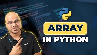 26 Python Tutorial for Beginners  Array in Python [upl. by Felty]