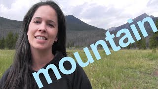 How to Say MOUNTAIN and SENTENCE  American English [upl. by Geminian410]