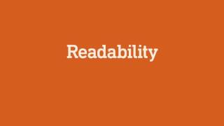 Readability amp Legibility [upl. by Briano196]