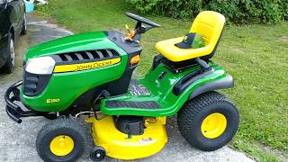 2018 John Deere E130 Lawn Tractor Review [upl. by Iadrahc926]