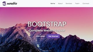 Responsive Bootstrap Website Start To Finish with Bootstrap 4 HTML5 amp CSS3 [upl. by Gnav596]