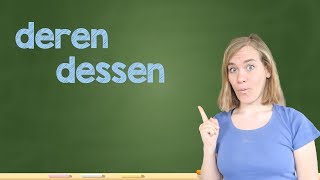 German Lesson 124  Relativpronomen im Genitiv  dessen  deren  B1B2 [upl. by Haerle]