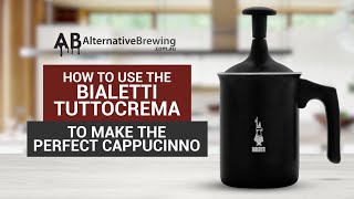 How to Use the Bialetti Tuttocrema Milk Frother [upl. by Ilocin]