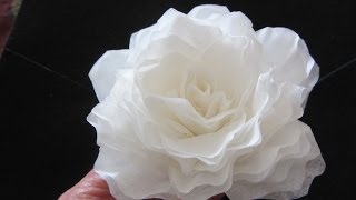 How To Make This Elegant Coffee Filter Rose QUICK [upl. by Tenom]