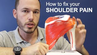 How to Fix Shoulder PainImpingement 5 Easy Steps [upl. by Coriss]