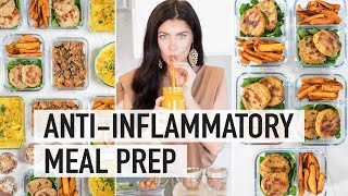 5 DAY ANTIINFLAMMATORY MEAL PREP  AntiInflammatory Foods to Reduce Bloating amp Inflammation [upl. by Yatnohs878]