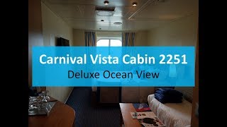 Carnival Vista Deluxe Ocean View 2251 [upl. by Ahsiened]