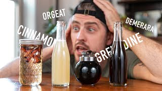 4 EASY to Make Cocktail Syrups  grenadine amp orgeat [upl. by Anoli]