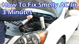 How to Fix Smelly AC in Your Car Like the Pro in 3 Minutes [upl. by Wileen]