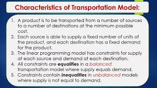 TRANSPORTATION PROBLEM INTRODUCTION Operations Research [upl. by Doll]