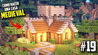 COMO HACER UNA CASA MEDIEVAL para MINECRAFT SURVIVAL [upl. by Adnomar]