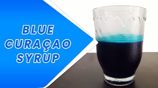 Blue Curacao Syrup Homemade Recipe  Blue Lagoon Syrup Recipe [upl. by Mora]