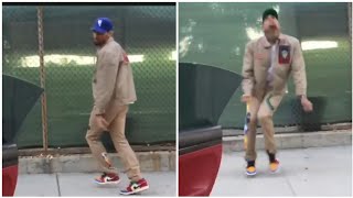 Chris Brown Dancing quotGo Crazyquot In the street [upl. by Noreh451]