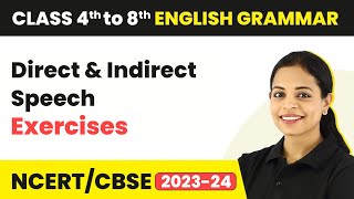 Direct and Indirect Speech Exercise for Class 7  English Grammar Class 7 [upl. by Nwahsyar]