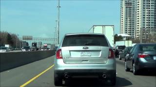 Driving from Ajax Ontario to Grimsby Ontario through Toronto [upl. by Teufert]