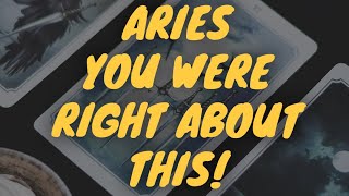 ARIES  YOU WERE RIGHT ABOUT THIS ARIES  OCTOBER 2023  TAROT [upl. by Corliss657]