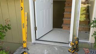 Jeld Wen Front Door Installation  Really crappy products and craftsmanship PART 1 [upl. by Estas]