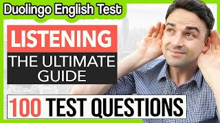 100 Listening Practice Questions  Duolingo English Test [upl. by Goldwin238]