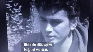 Michael Landon Interview Clip  in Sweden 1962 [upl. by Maddalena]