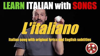 Italian Song quotLitalianoquot with lyrics English translation and explanations [upl. by Auqenaj]