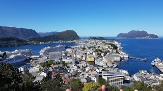 Alesund in Norwegen  Besuch mit der AIDAperla [upl. by Annaert]