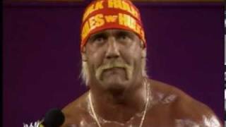 WWF Wrestlemania V  Hulk Hogan Interview [upl. by Derreg]