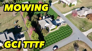 Mowing GCI Turf Type Tall Fescue [upl. by Iralam]