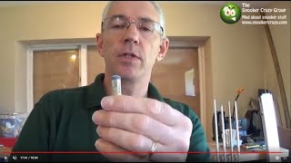 How to change a snooker cue tip  Short Version [upl. by Adnarahs545]