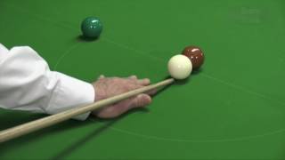 25 Snooker Technique  Rolling up to the ball [upl. by Aicirtan778]