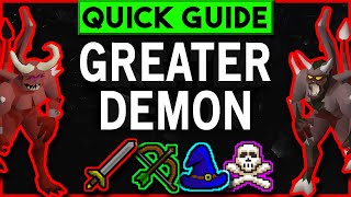 OSRS Greater Demon Slayer Guide  ALL LOCATIONS  Quick Guide 2021 [upl. by Paehpos2]