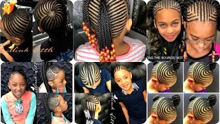 🌷💕IDÉES De TRESSES AFRICAINES TENDANCES 2021 Pour PETITE FILLE 👧 💖💕💖 child braid [upl. by Selestina]