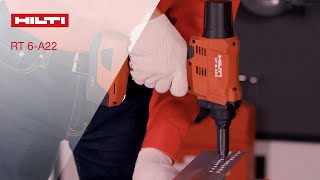 INTRODUCING Hiltis RT 6A22 Cordless Rivet Tool [upl. by Aikim946]