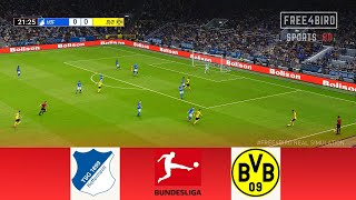 HOFFENHEIM VS DORTMUND  BUNDESLIGA 2023  SIMULATION amp PREDICTION dortmund [upl. by Imaj]