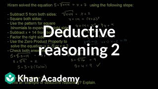 Deductive reasoning 2  Sequences series and induction  Precalculus  Khan Academy [upl. by Jami]